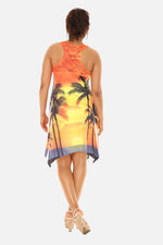 Palm Tree Short Dress
