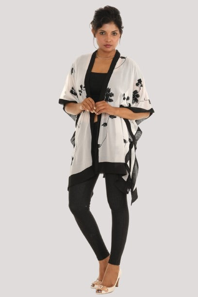 Black and White Floral Print Women's Midi Dress: Timeless Elegance - Shoreline Wear, Inc. Black and White Floral Print Women's Midi Dress: Timeless Elegance - Shoreline Wear, Inc.
