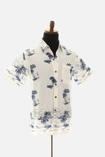 Men's Thailand Fine Cotton Palm Tree Print Shirt