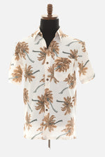 Men's Thailand Fine Cotton Palm Tree Print Shirt