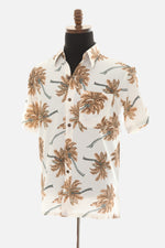 Men's Thailand Fine Cotton Palm Tree Print Shirt