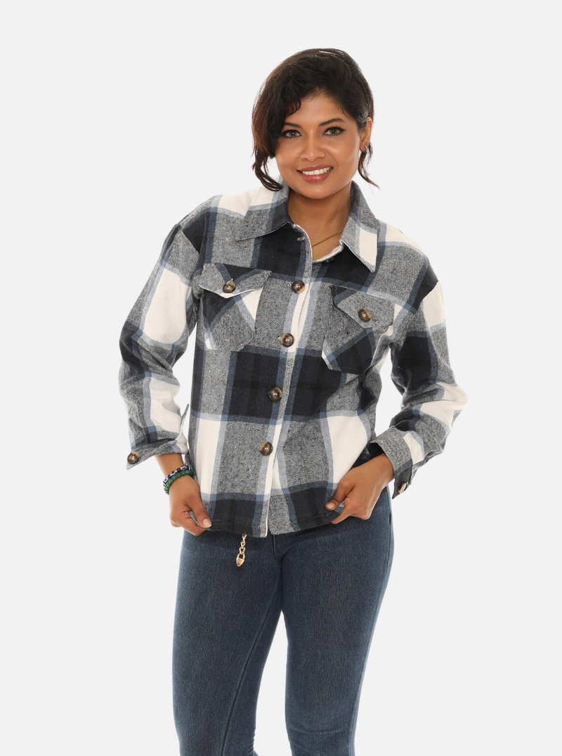 Women's Plaid Shirt for Fall