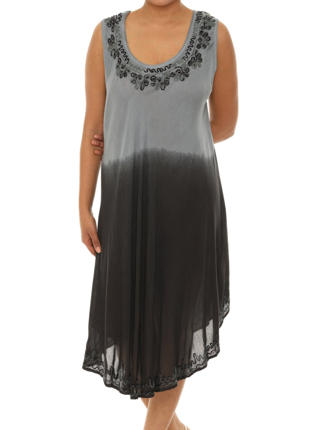 Rayon Ombre Women Dress ONE SIZE / PINK Rayon Ombre Women Dress ONE SIZE / PINK