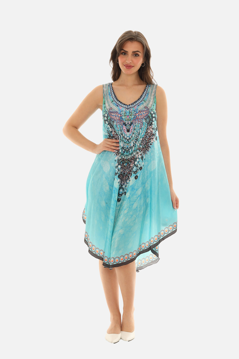 Women Round Neck Sleeveless Midi Dress For Women - Shoreline Wear, Inc. Women Round Neck Sleeveless Midi Dress For Women - Shoreline Wear, Inc.