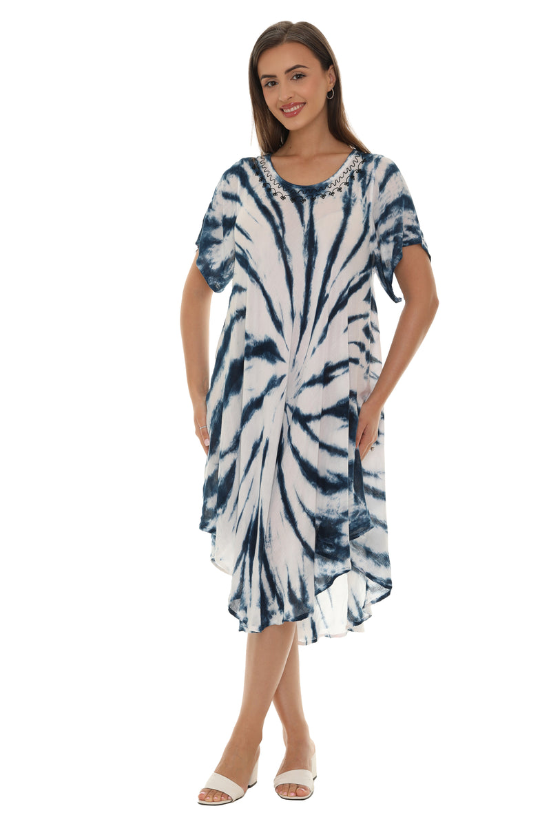 Tie dye short sleeves dresses Tie dye short sleeves dresses