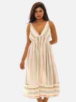 Women Multi-Stripes Dress