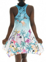 Sleeveless Hawaiian Print Short Dress - Shoreline Wear, Inc.
