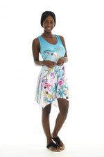 Sleeveless Hawaiian Print Short Dress - Shoreline Wear, Inc.