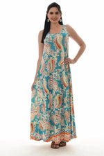 Paisley Sleeveless Maxi Dress - Shoreline Wear, Inc.