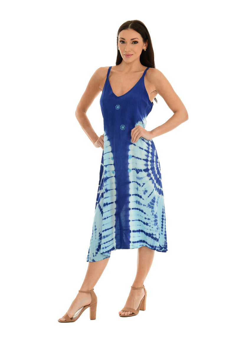 Tie-Dye Sleeveless Dress - Shoreline Wear, Inc.