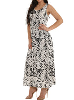 Pullover Zebra Print Maxi Dress