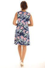 Floral Sleeveless  Dress Women-Plus
