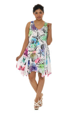 Starfish & Seashell Printed Resort Short Dress