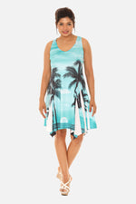 Palm Tree Short Dress