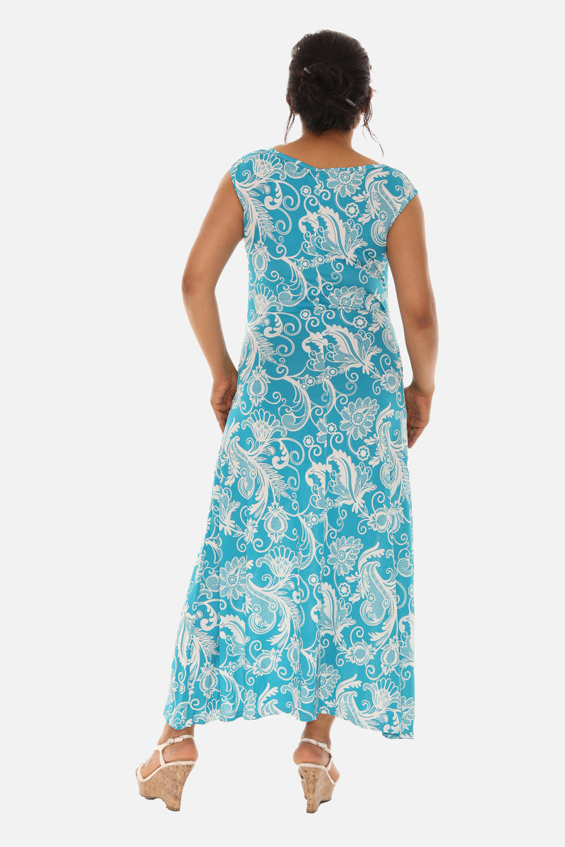 Paisley Floral Maxi Printed Dress