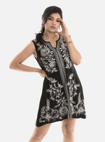 Sleeveless Embroidery Boho Sun Dress