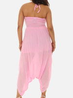 Women Smoked Bodice Cotton Jumpsuit