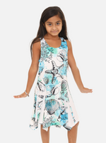 Kid's Knitting Short Dress With Star fish and Seashells