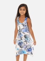 Kid's Knitting Short Dress With Star fish and Seashells