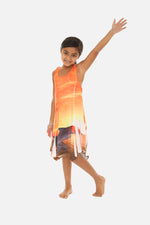 Kid's Knitting Short Dress With Dolhine