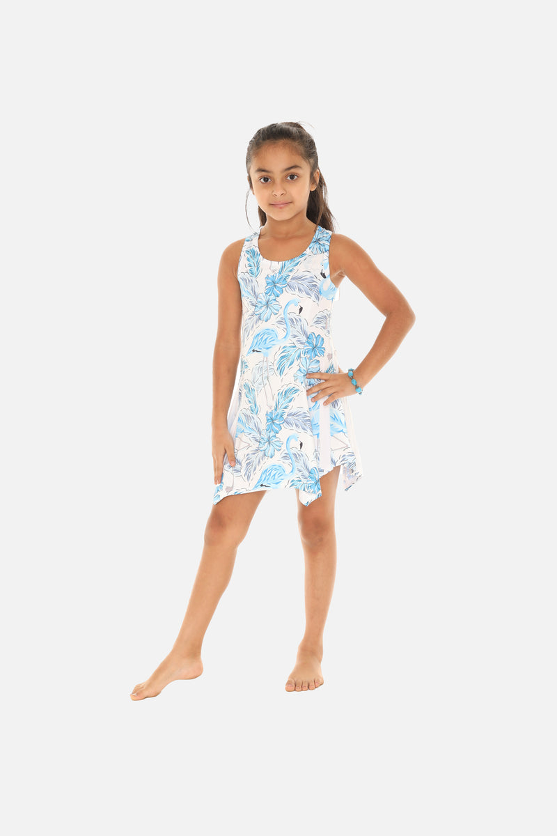 Adorable Dress for Kids with a Pop of Flamingos