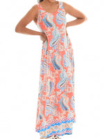 Paisley Sleeveless Maxi Dress - Shoreline Wear, Inc.