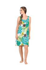 Tropical Reef Scoop Neck Short Dress - Shoreline Wear, Inc.