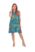 Coral Reef Print Sleeveless Dress - Shoreline Wear, Inc.