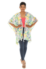 Tropical Print Open Duster