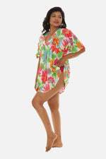 Women's V-Neck Floral Cover Up/Top