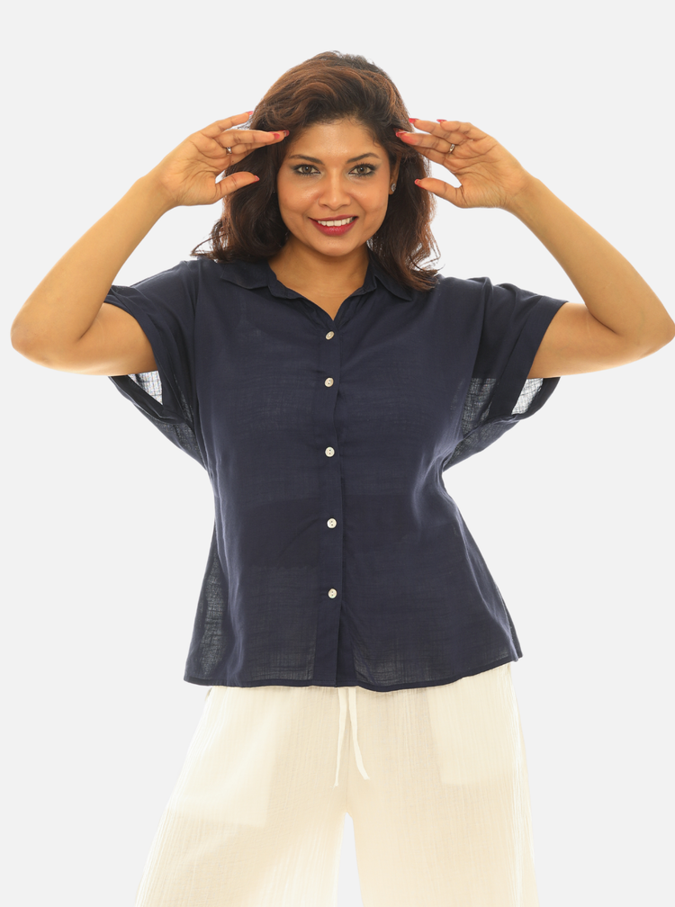 【専用】Audire Shoreline blouse(Navy)S Tops & Tunic - Shoreline Wear, Inc.