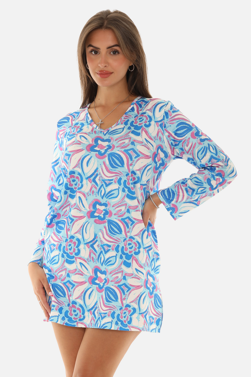 upf long sleeve dress Sun Protective Maxi Dresses