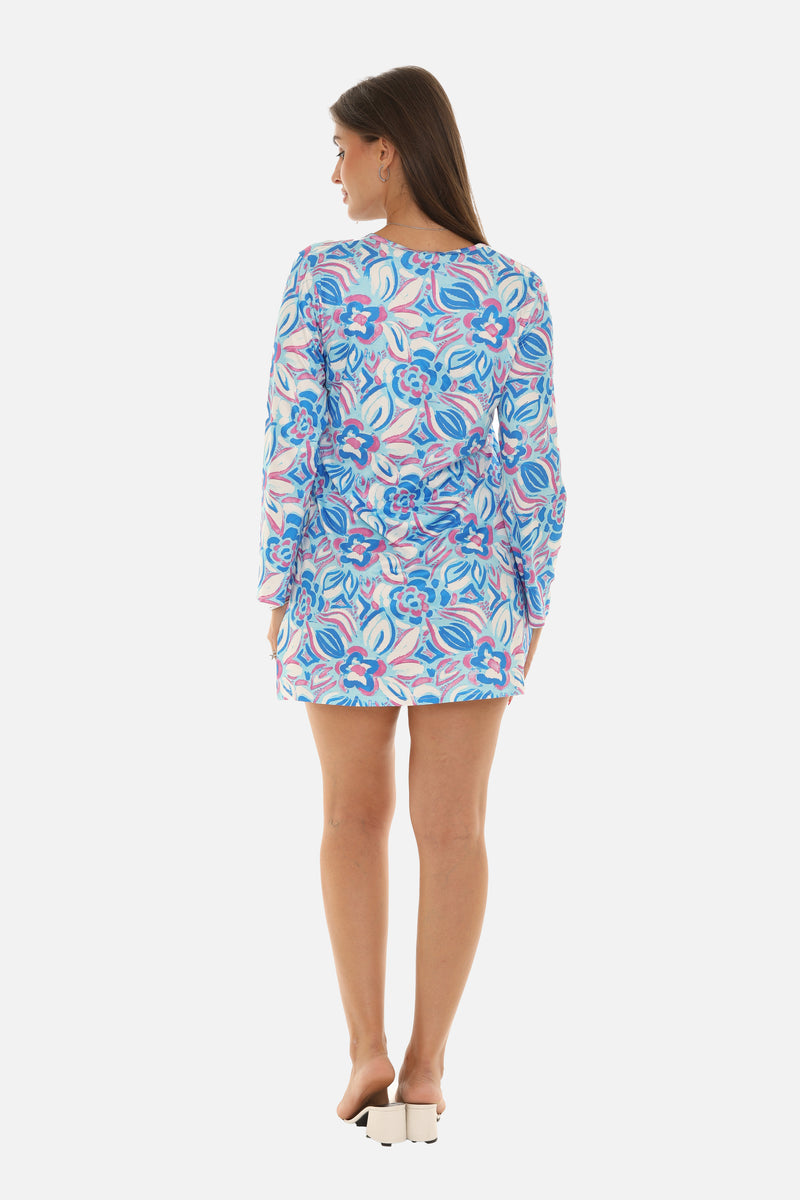 Long Sleeve UPF 50+ Floral Dress - Shoreline Wear, Inc. Long Sleeve UPF 50+ Floral Dress - Shoreline Wear, Inc.