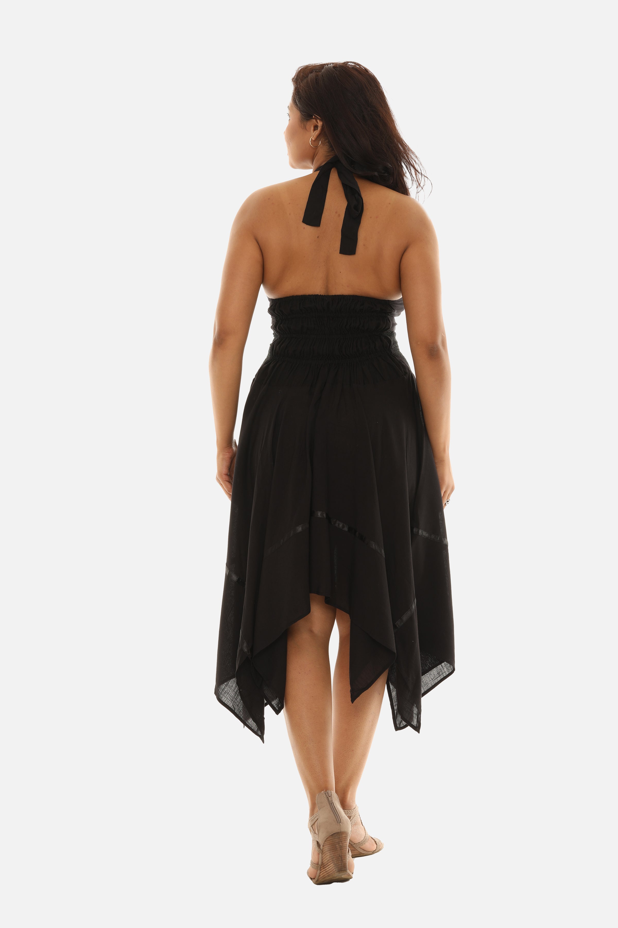Premium Rayon Mexican Style Halter Dress Premium Rayon Mexican Style Halter Dress