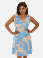 Women's UPF+ Sea Shell Print Midi Dress