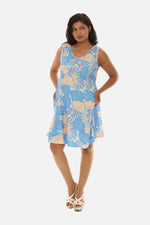 Women's UPF+ Sea Shell Print Midi Dress