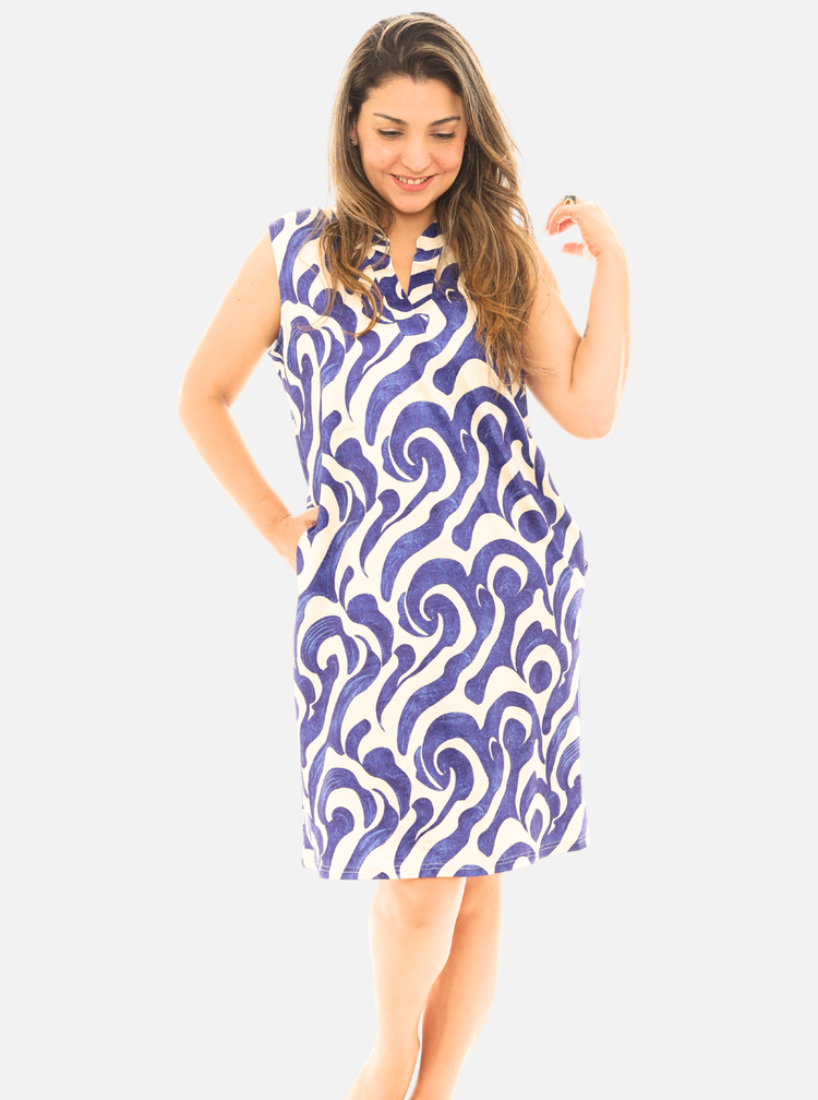 knee length dresses for ladies Women's UPF Scoop Neck Maxi Dress
