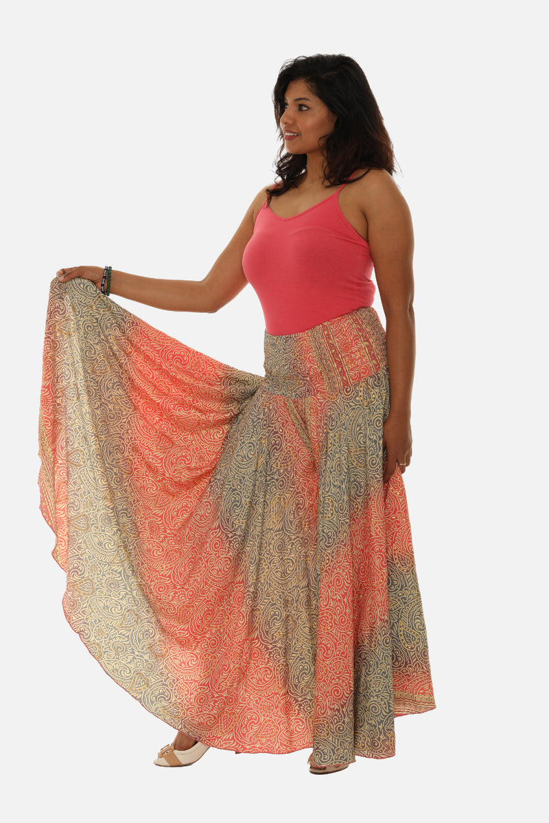 Bohemian Vibe with Floral Print Wide Leg Pants for Women