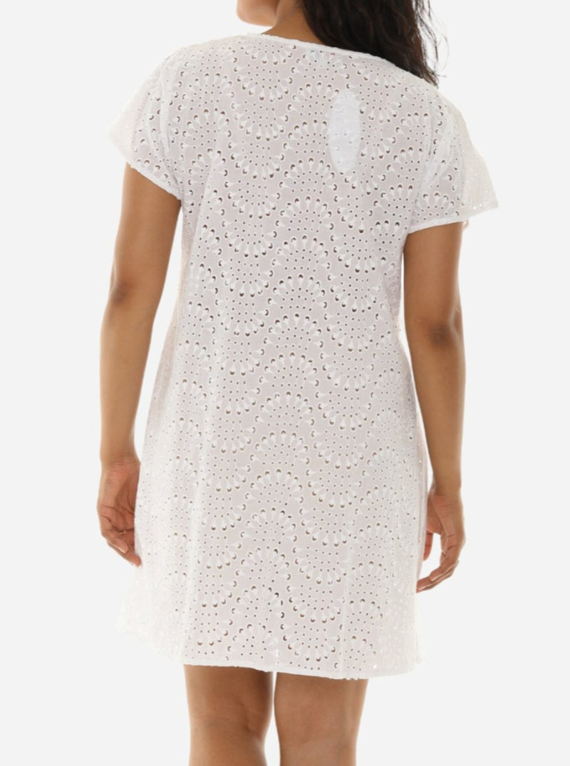 Embrace Your Feminine Side with a White Eyelet Dress for Women S / White Embrace Your Feminine Side with a White Eyelet Dress for Women S / White