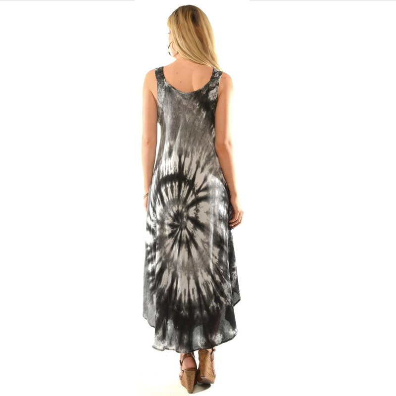 Boho vibes Tie-Dye Sleeveless Dress - Shoreline Wear, Inc.