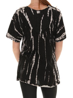 Tie Dye Short Sleeves V-Neck Top - Shoreline Wear, Inc.