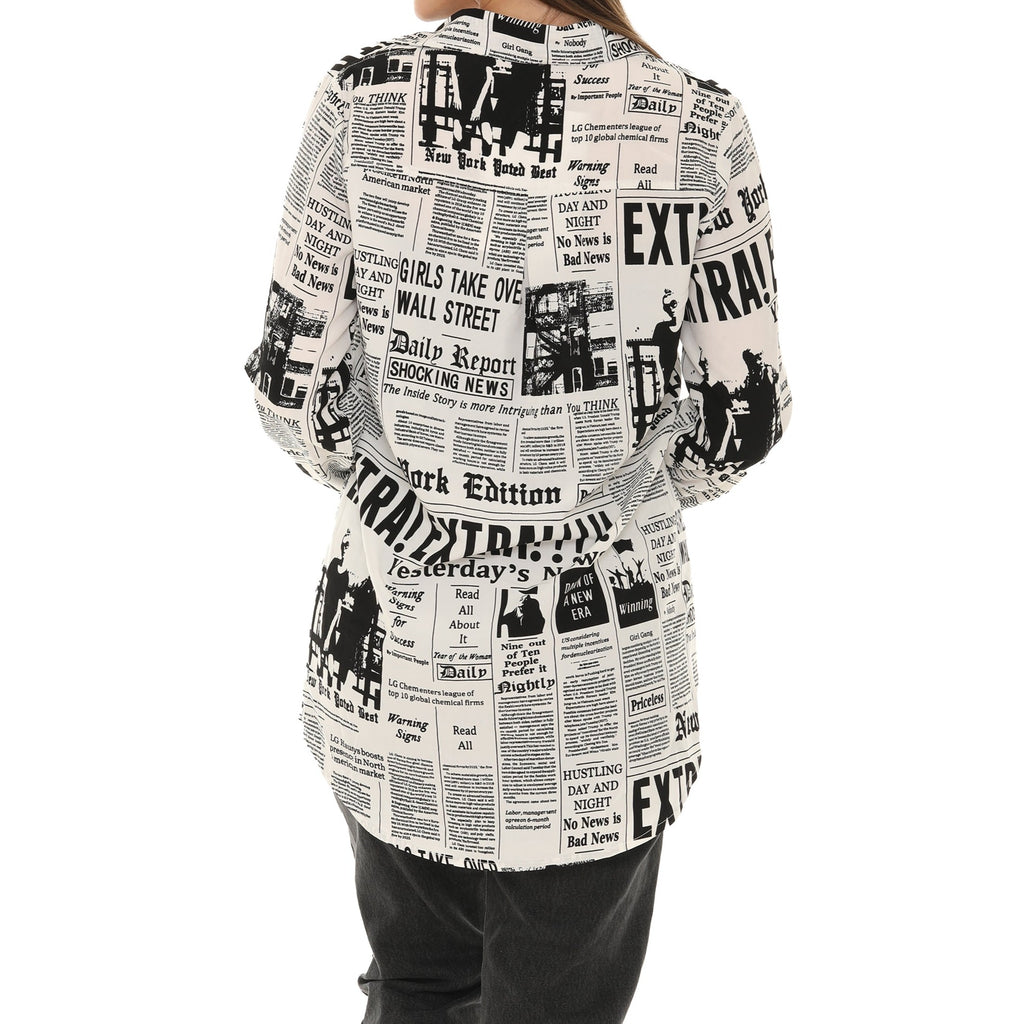 Newsprint Button-up Shirt - Shoreline Wear, Inc.