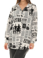 Newsprint Button-up Shirt - Shoreline Wear, Inc.