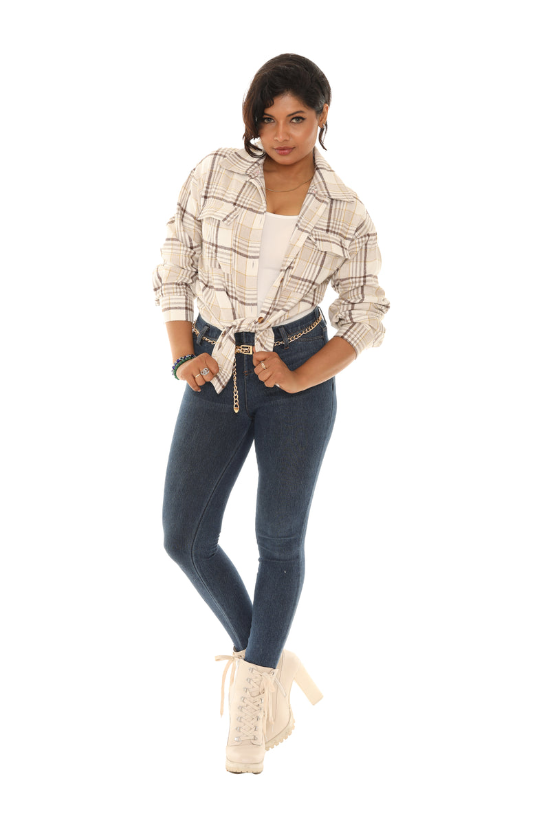 Classic Plaid Hoodie Shirt for Women - Shoreline Wear, Inc.