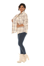 Classic Plaid Hoodie Shirt for Women - Shoreline Wear, Inc.