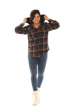 Classic Plaid Hoodie Shirt for Women - Shoreline Wear, Inc.