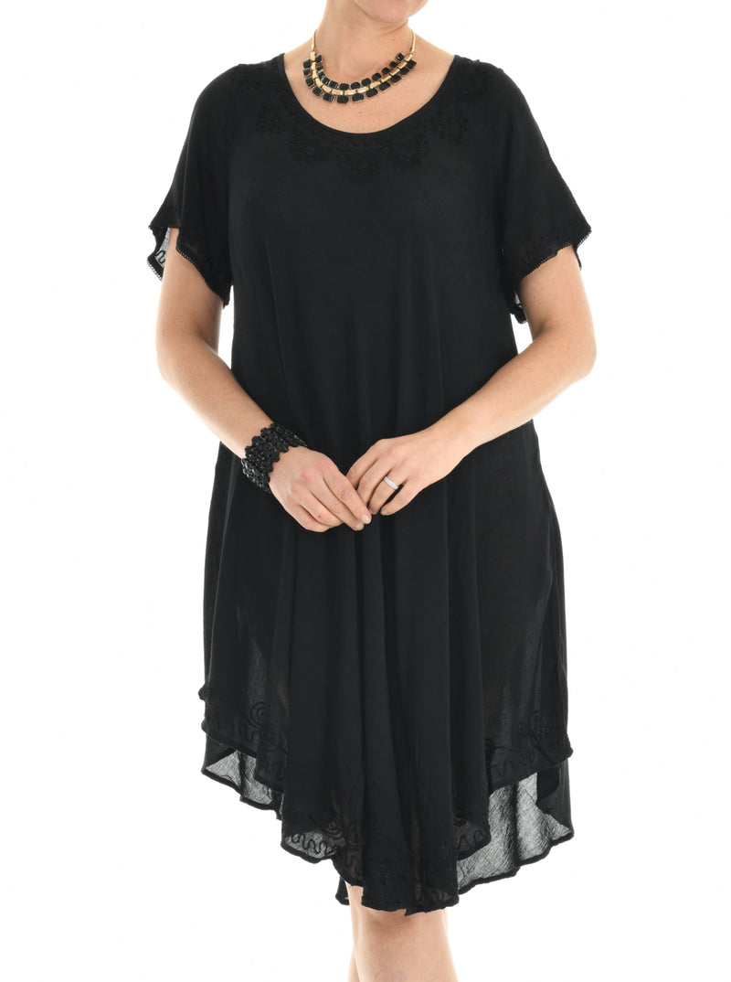 Short Sleeves Rayon Dress - Shoreline Wear, Inc.