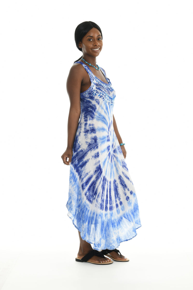 Boho vibes Tie-Dye Sleeveless Dress