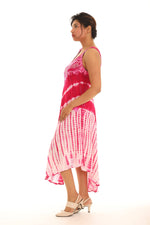 Tie-Dye Embroidered Curved-Hem Midi Dress - Women & Plus - Shoreline Wear, Inc.