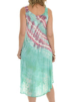 Tie Dye Sleeveless Midi Dress - Shoreline Wear, Inc.